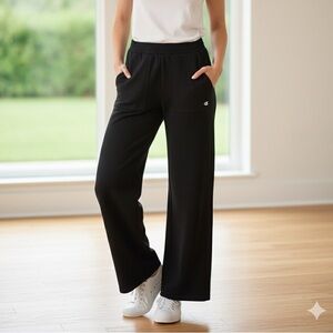 Champion Black Wide-Leg Pull-On Pants